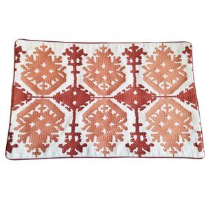 Williams Sonoma Embroidered Lumbar Pillow Cover Casablanca Dusty Rose Moroccan